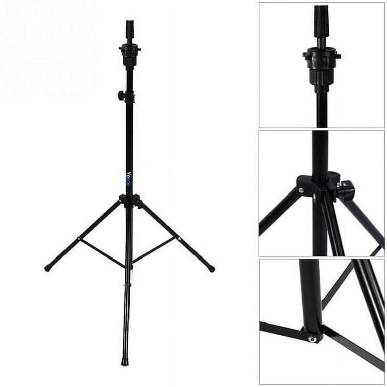 Klvied Reinforced Wig Stand Tripod Mannequin Head Stand,  Adjustable Holder for Cosmetology Hairdressing Training with T-with Caps,  T-Pins, Comb, Hair Clip, Carrying Bag : Beauty & Personal Care