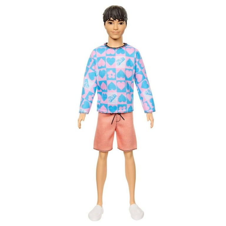 Barbie Fashionistas Ken Doll 219 Pink and Blue Shirt
