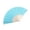 Blue, variant on Bedazzled Fan,Handheld Fans,Folding Fan And 7-Inch Women'S Fan With Glitter Fabric And Transparent Plastic Ribs And Ideal For Parties And Dance Performances.(Yellow)