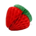 thumbnail image 2 of 10Pcs Strawberry Ball Tissue Craft Paper Decorations Red Pink Paper Strawberry Honeycomb Ball Birthday Party Decoration-Red,20cm, 2 of 8