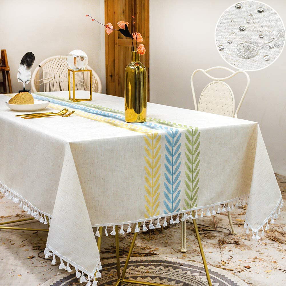Round, 60 Inch ALAZA Lace Tablecloth Autumn Yellow Sunflowers Floral Washable Dust-Proof Polyester Table Cover for Kitchen Dinning Tabletop Decoration