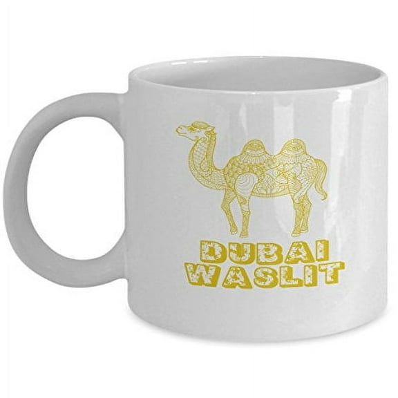 Dubai 11 oz Coffee Mug - Waslit Design White Ceramic Gift