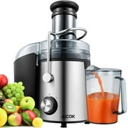 Juice Extractor, SMTLIE 1000W Big Mouth Juicer Strator, Dual Speed Mode, Non Slip feet and Anti Drip Function, BPA Free.