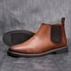 thumbnail image 3 of Botas Chelsea para hombre, botines de marca Retro, cómodos, a la moda, 40 a 46, 3 of 5