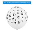 thumbnail image 2 of Shisuyan Round Dog Paw Printing Balloons White 2 Packs 4.7X1.9X1.9In, 2 of 8