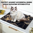 thumbnail image 7 of Stove Top Cover for Home Decoration Kitchen Pad Non-Stick Washable Cooktop Covers Countertop Protector Keep Stove Clean 28"x20" (Flower), 7 of 7
