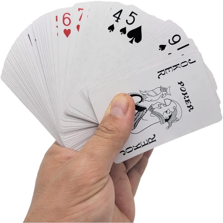 Economy Playing Cards 6 Decks (3 Red and Blue 3 Decks) 2.3/8