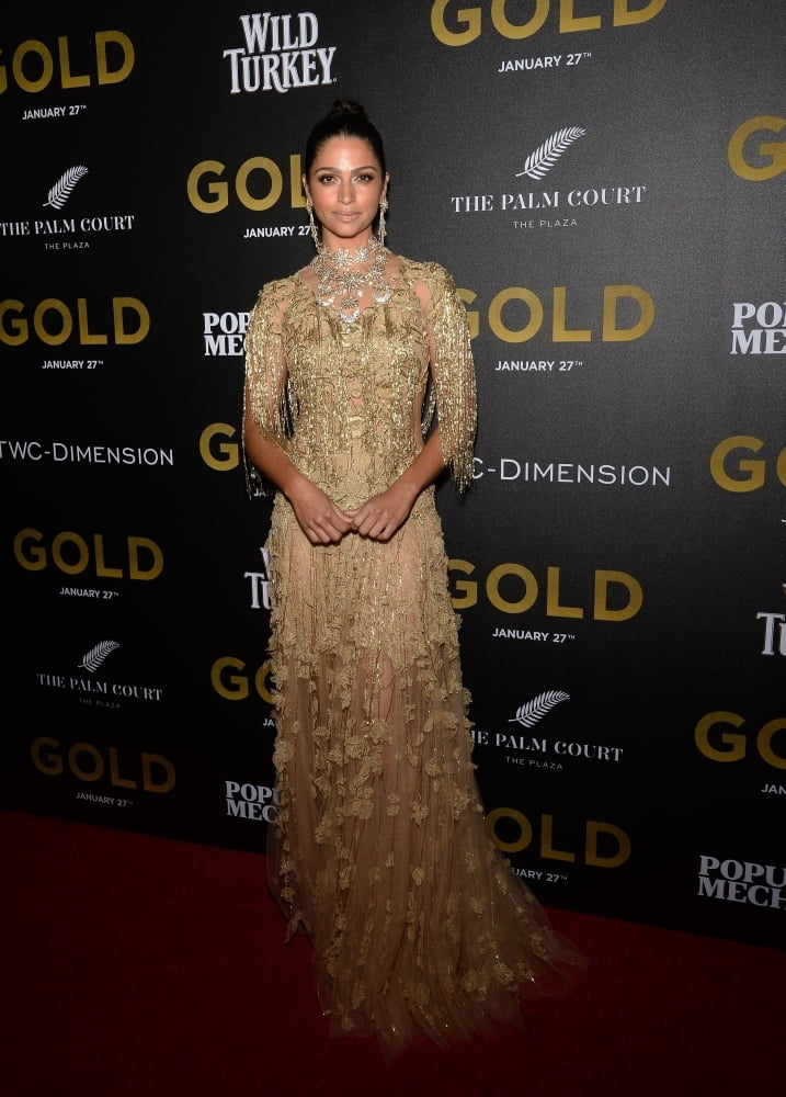 Camila Alves (Wearing A Marchesa Gown) At Arrivals For Gold Premiere Amc  Loews Lincoln Square New York Ny January 17 - Walmart.com - Walmart.com
