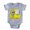 Heather Grey, variant on CafePress - FIN Hockey Freak - Cute Infant Baby Football Bodysuit