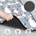 thumbnail image 3 of Disketp Happy Snowmen Snowfall for Crystal Velvet Car Mats Four-Piece Set,All-Season Automotive Protection, Vehicles, Cars, Trucks, and SUVs,Anti-Slip Design, 3 of 7