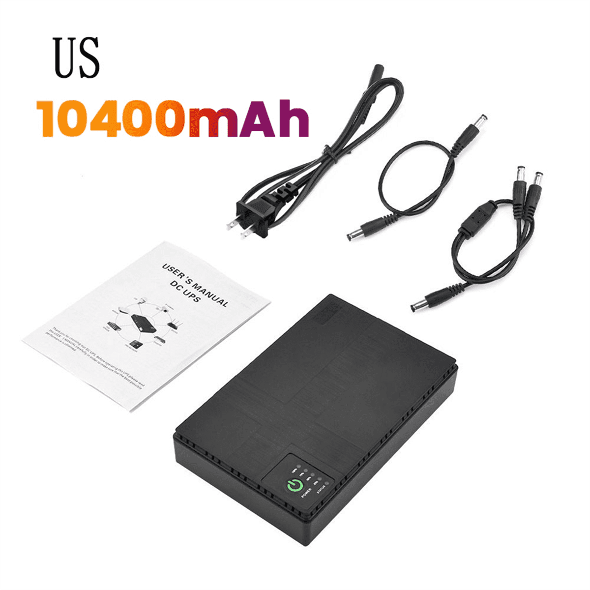 UPS Uninterruptible Power Supply Router DC Multi-Port with POE Optical Cat Cell Phone Switch Mini Router E,US Plug