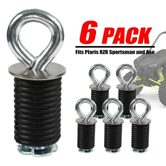 AUTOXBERT 6X Lock and Ride Cargo Holder Knob Tie Down Anchors for Polaris ATV UTV RZR