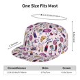 thumbnail image 6 of Bingfone Baseball Cap,Snapback Trucker Hat for Men & Women with Adjustable-Wine, 6 of 9