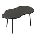 thumbnail image 7 of ELLEGNT Cloud Coffee Table 39.5" - Irregular Wood & Metal, Modern, for Living,Home Office,Small Spaces, Black, 7 of 7