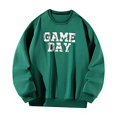 thumbnail image 3 of Sudadera con cuello redondo para mujer, disfraces de invierno, tops para entrenamiento, caminar, trabajo, senderismo XL, 3 of 7