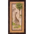 thumbnail image 3 of Kruskamp, Janet 9x14 Black Modern Framed Museum Art Print Titled - Map with Giraffe, 3 of 5