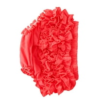 ADDHAT 1Pcs Baby Girl Diaper Cover Cotton Diaper Covers Red Ruffle Sweet  Style