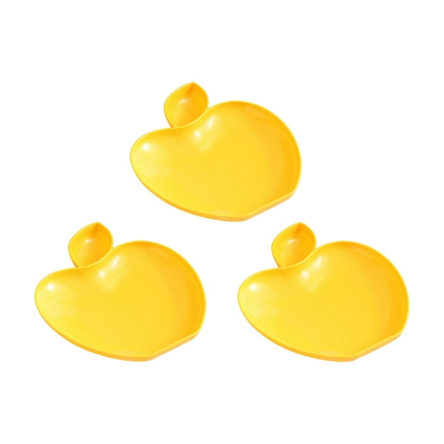 Assiettes en Plastique Réutilisables 3 Pcs Assiette - Largeur 8,66 Pouces X Longueur 6,88 Pouces Assiette à Immersion Ensemble de 3 Pcs - Assiette en Plastique Réutilisable Allant au Lave-Vaisselle et au Micro-Ondes Assiettes de Souper en Plastique