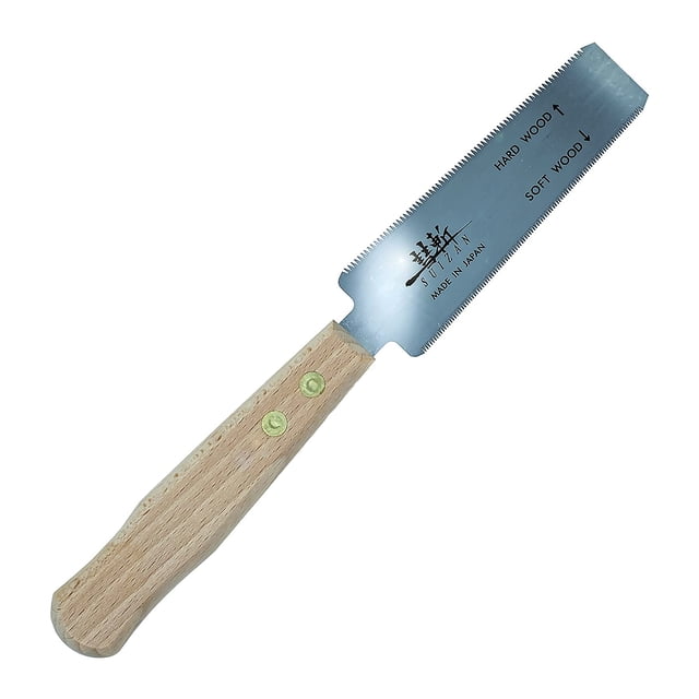 Serrucho Japonés Suizan Doble Filo 120mm Sierra de Corte Rasante