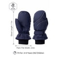 thumbnail image 3 of Spencer Kids Ski Gloves Winter Waterproof Snow Mittens Winter Warm Gloves for Boys and Girls Outdoor Activities (Suit 4-9 years), 3 of 6