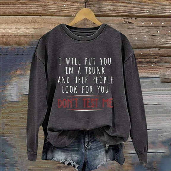 Day Crewneck Sweatshirts Women Long Sleeve Letter Graphic Printed Hoodless Pullover Sweatshirts Blouse Top Light Pullover Sweatshirt Women Sweatsuit Womens Hoodies Sweatshirts Ladies Zip up Sweater