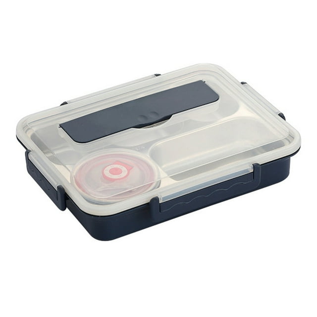 Bewildely Fiambrera Caja de alimentos a prueba de fugas de acero inoxidable Contenedor de almacenamiento de comidas con aislamiento térmico, Verde, L Suministros térmicos azul oscuro L Bewildely HA006687-05