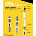 thumbnail image 4 of Desagüe desplegable inteligente InnoVegg Plug Stopper, cromado, 4 of 7