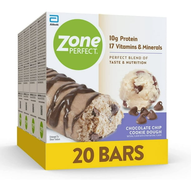 ZonePerfect Protein Bars, 10g Protein, 17 Vitamins & Minerals, Nutritious Snack Bar, Chocolate