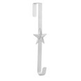 thumbnail image 2 of Dserfhy Christmas Wreath Hook Star Snowflake Christmas Tree Elements Metal Door Hanger Over The Door Hooks Hanger, 2 of 8