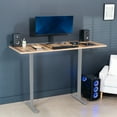 thumbnail image 3 of VIVO Electric Dual Motor 71” x 30” Standing Desk, Reclaimed Wood Top, Gray Frame, 3 of 3