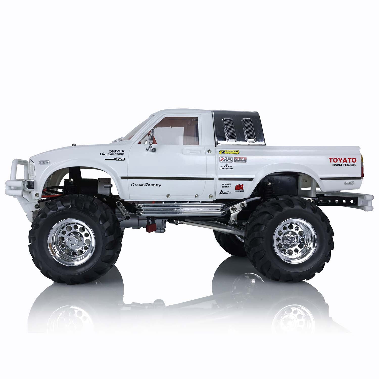 Hg 1/10 Rc Pickup Model 4Wd Rally Car Series Car Racing Crawler P407 White Color 2.4G RTR Motor