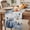 Grey, variant on Navy Blue Pumpkin Fall Table Runner - 108 Inch Long Thanksgiving Leaves Pastoral Cotton and Linen Blended Dress Scarves Farmhouse Table Runner for Kitchen Dining, Coffee Table, 13" x 108"