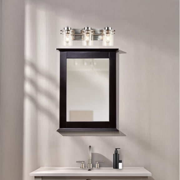 Dreamwerks Solid Wood Wall Mirror, 24" W x 32" H, Chocolate Finish