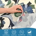 thumbnail image 3 of Yayeee Kitchen Curtains Tier Pair Light Filtering 27"x24" Rod Pocket Short Cafe Window Panel, Blue Floral, 3 of 7