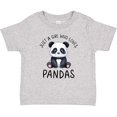 thumbnail image 3 of Inktastic Just a Girl Who Loves Pandas Girls Baby T-Shirt, 3 of 5