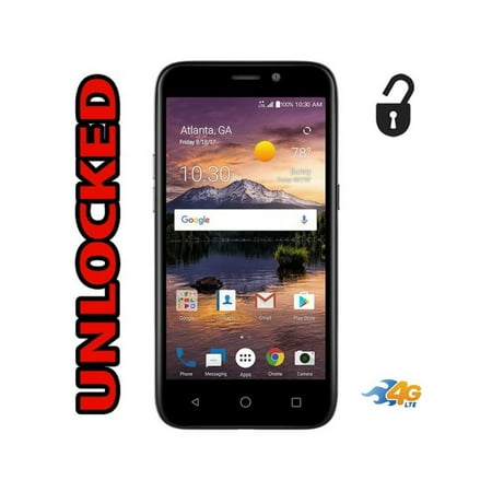 Lte Quad Core ZTE Prelude Plus + Z851 GSM Unlocked 4G LTE Quad Core- 8GB- 5.0 LCD- 5MP Flash- Android 7.1- Usa Latin & Caribbean Desbloqueado ()