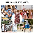 thumbnail image 6 of Naloa Red Floral Basketball Jersey Reversible Men's Mesh Athletic Sports Shirts Training Practice S-4XLLarge, 6 of 6