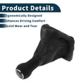 thumbnail image 4 of Unique Bargains Manual Transmission Gear Shift Knob Handle for VW Beetle 1998-2010 Shift Gear Lever Knob Gearstick Gaiter Boot Cover PU Plastic, 4 of 5