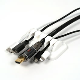 SOULWIT Amélioré Clips Câble Organisateur Bureau, Lot de 3 Support de Câble,  Organisateur de Cordon, Gestion des Cables, Câble Management pour USB Câbles  de Chargeur/Souris/Écouteur/PC (Noir) : : Bricolage