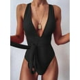 thumbnail image 2 of Women's One Piece Swimsuit Bikini Set Deep V-neck Swimwear Sexy Bathing Suits for Girls,S/M/L/XL/XXL, 2 of 7