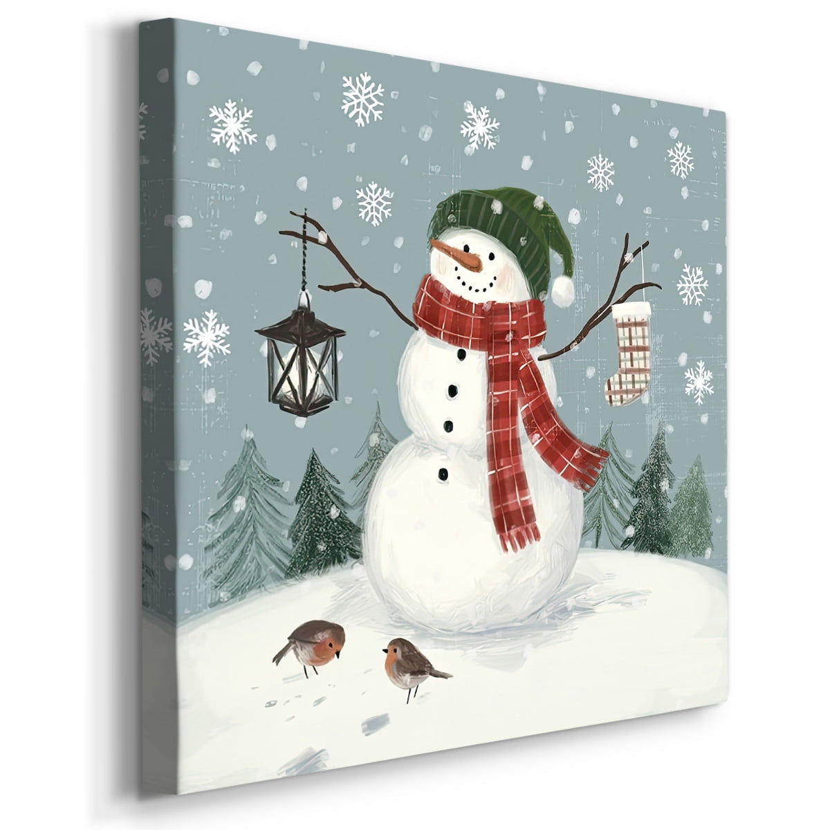 Jolly Snowman II- Gallery Wrapped Canvas