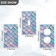 thumbnail image 7 of Yayeee Blank Wall Plate Cover 1-Gang 4.5"x2.7" Home Unused Decorative Outlet, Purple Art Pattern, 7 of 7