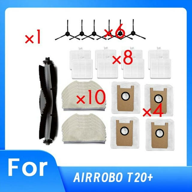 Accesorios para Aspiradora T20+ Cepillo Lateral Principal Filtro de Mopa Bolsas para Polvo Accesorios Ultraduraderos