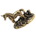 thumbnail image 1 of WHAMVOX Escultura De Unicornio En Latón Dorado Para Adornar Escritorios Y Estantes, 1 of 8