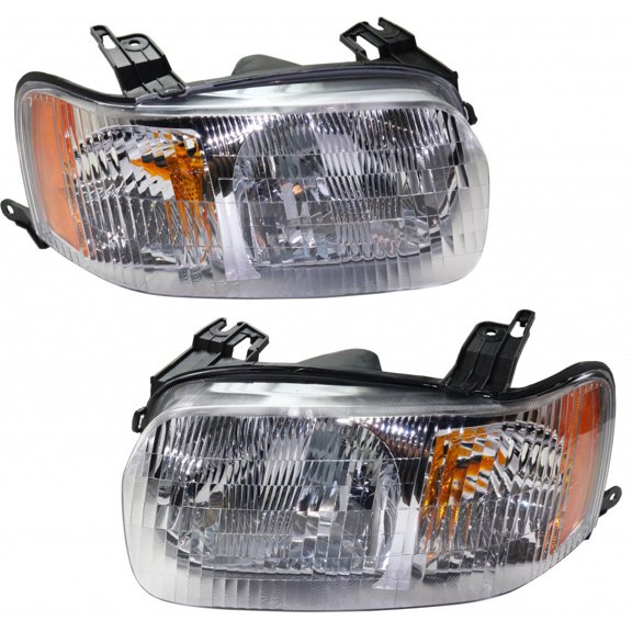 For Ford Escape 2001 2002 2003 2004 Headlights Driver and Passenger Side Pair FO2518101 FO2519101-replaces 4L8Z 13008AB 4L8Z 13008AA