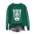 thumbnail image 5 of Oversized Halloween Sweatshirt Womens Crew Neck Casual Cute Printed Shirts Lightweight Loose Fit Long Sleeve Vintage Tops, 5 of 6