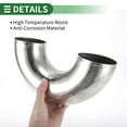 thumbnail image 5 of 180 Degree Mandrel Exhaust Pipe DIY Custom Car Modified Exhaust Pipe Tubing Piping 89mm/3.5" OD 100mm/3.94" Length T304 Stainless Steel Silver Tone, 5 of 7