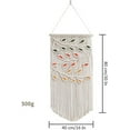 thumbnail image 6 of CATPAN Macrame Hanging Tapestry Boho Hand Woven Tapestries Dream Catchers Boho Wall Art Decor Home Wall Decor Wall Pediment 16x30 Inch, 6 of 6