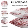 thumbnail image 4 of Red Eucalyptus Leaves Outdoor Pillow Covers 18x18 Inch Throw Pillow Covers Set of 2 Waterproof Decorative Pillow Cases Summer Botanical Weeping Cushion Covers for Patio Furniture Garden Couch Sofa, 4 of 8
