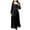 Black, variant on TJAZFJPA Wrap Dress Ladies Elegant Temperament Sexy High Waist Long Sleeve Nail Pearl Chiffon Dress Cocktail Dress for Women Hide Tummy Black Wrap Dress